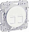Розетка RJ45 двойная, infraplus, неэкранированный кабель, кат. 5е (белый) Odace Schneider Electric. Вид 1.
