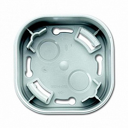 6131/29-183-500 Короб для открытого монтажа датчика Mini (серебристый алюминий) KNX ABB. Вид 1