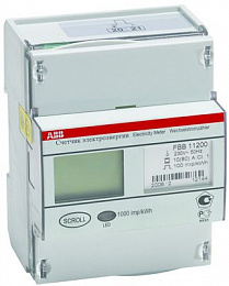 FBB 11205-108 Счетчик 1фаз,2тариф,активн,кл1,прямого, 80А,тарификатор,ИВ АВВ. Вид 1