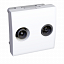 Tv/fm розетка (tv проходная) бел r9003 Schneider Electric. Вид 1.