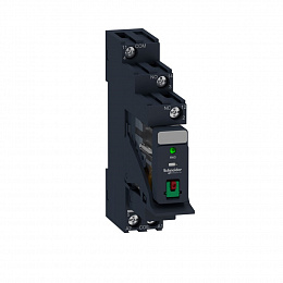 Реле+колодка+скоба+маркировка+варистор,10а,~24в Schneider Electric. Вид 1