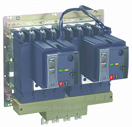 Блокировка 2 фикс ns стержнями Schneider Electric. Вид 1