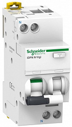 iDPN H Vigi RCBO Дифф. автомат 1P+N, 16A, 6kA, 30mA, тип A (хар-ка B) Schneider Electric. Вид 1