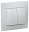 ВС10-2-0-КБ Выключатель 2кл 10А КВАРТА (белый) ИЭК. Вид 1.