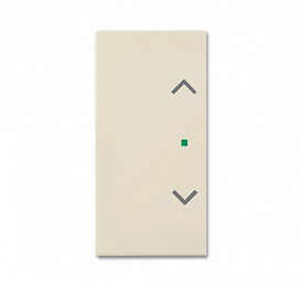 SRB-2-92 Клавиша двойная free@home, жалюзи, Basic 55, слоновая кость ABB. Вид 1