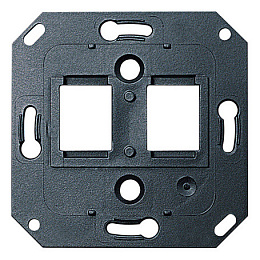 Суппорт информационной розетки (черный) Gira. Вид 1