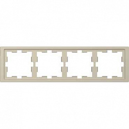 Рамка 4-постовая (сахара) Merten D-Life Schneider Electric. Вид 1