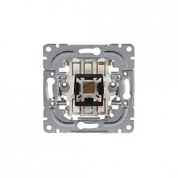 10662.00 Механизм 1-клавишного 2-полюсного переключателя, 16А/250В, (схема 6/6), 2 дополнительные клеммы ABB. Вид 1