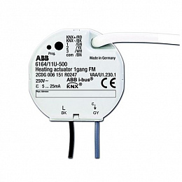 6164/11 U-500 Электронный активатор для термоэлектрических приводов 230В, 1канальный, FM ABB. Вид 1