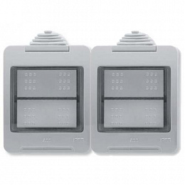 N3292 Коробка IP55 для открытой установки на 4 модуля, серия Zenit/Stylo ABB. Вид 1