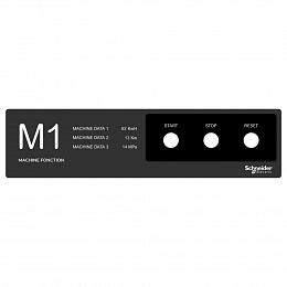 Трафарет для интерфейса 400 x 100 мм шаблон Schneider Electric. Вид 1