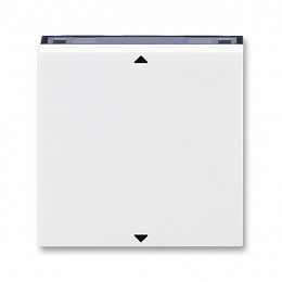 Управляющий элемент Busch-Jalousiecontrol®II с маркировкой белый / дымчатый чёрный Levit ABB. Вид 1