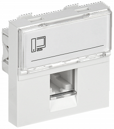 РКИ-20-00-П Розетка информационная RJ-45 UTP кат.5e (на 2 модуля) IEK. Вид 1