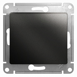 Переключатель 1-клавишный перекрестный с трёх мест (сх.7) 10АХ (антрацит) Glossa Systeme Electric. Вид 1