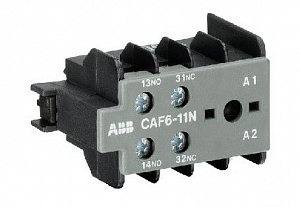 CAF6-02-E Контакт фронтальный 2НЗ для B(C)6-, B(C)7-40-00, VB(C)...(A) ABB. Вид 1