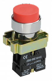 Кнопка управления LAY5-BL41 без подсветки красная 1з ИЭК. Вид 1