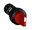 C2SS2-30R-20 Переключатель 2-х позиционный красный 2НО с фиксацией ABB. Вид 1.