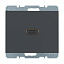 Розетка HDMI 90° (антрацитовый) K.1 Berker. Вид 1.