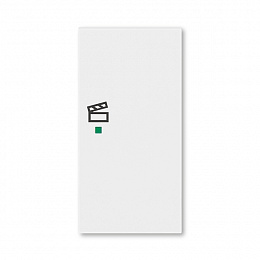 Клавиша двойная правая с символом сцены free@home белый Levit ABB. Вид 1