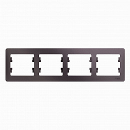 Рамка 4-постовая, горизонтальная (сиреневый туман) Glossa Systeme Electric. Вид 1