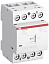 EN40-40N-06 Контактор модульный с ручным управлением (40А АС-1, 4НО) 230В AC/DC ABB. Вид 1.