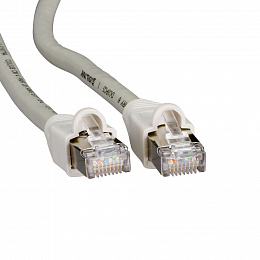 Коммутационный шнур кат.6 stp 2м серый Schneider Electric. Вид 1