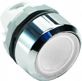 MP1-31W Кнопка белая с подсветкой без фиксации (только корпус) ABB. Вид 1