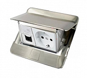 Выдвижной блок 3мод. нерж. сталь Legrand