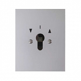 Выключатель жалюзи с 2 полюсами, с оттиском «UР», для профильных полуцилиндров, с винтовыми клеммами, о/у, IP44 Berker. Вид 1