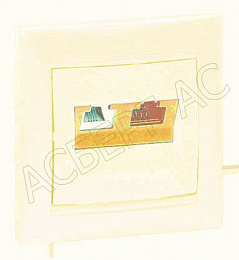 Розетка RJ11+ RJ 45 8 конт. Cat 6e , (НА ВИНТАХ) , (слон. кость) Valena  Legrand. Вид 1