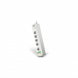 Cетевой фильтр, 5 розеток, кабель 1,8м, белый Schneider Electric. Вид 1
