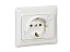Розетка 2К+З, немецкий станд., 16А, винтовые зажимы (белая) Legrand. Вид 1.
