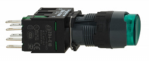 Кнопка 16мм зеленаяс подсветкой xb6ae3b1b Schneider Electric. Вид 1