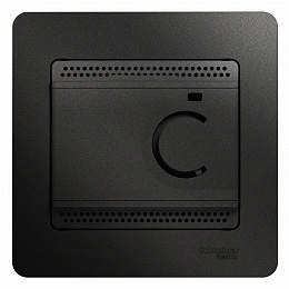 Термостат электронный теплого пола с Датчиком, в сборе (антрацит) Glossa Systeme Electric. Вид 1