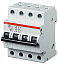 S204P C25 Автоматический выключатель 4-полюсный, 25А, 25кА (хар-ка C) ABB. Вид 1.