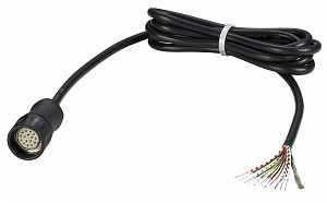 Разъем с кабелем m23 8 жил abs ssi xccpm23122l10 Schneider Electric. Вид 1