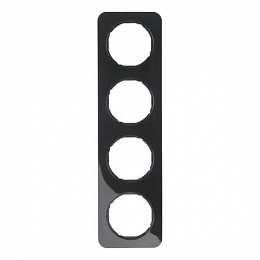 Рамка 4-постовая (черный) R.1 Berker. Вид 1