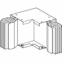 Секция угловая плашмя n2, 3l+pe, cu, 4000а Schneider Electric. Вид 1