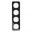 Рамка 4-постовая (черный) R.1 Berker. Вид 1.