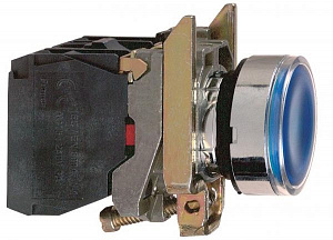 Кнопка 22мм 48-120в с возв. с подсв. xb4bw36g5 Schneider Electric. Вид 1