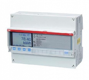 A44 353-200 Счетчик 3-фазный активной энергии (2Н),4-тарифный без тарификатора,кл. точности 0,5S,трансф. вкл. 1(6)А, 2 вх/вых,M-bus ABB. Вид 1