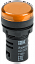 AD22DS(LED) Лампа матрица d22мм желтый 36В AC/DC ИЭК. Вид 1.