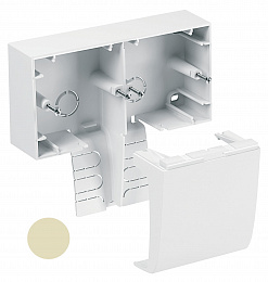 Tml-e-коробка двойная п-крышка беж Schneider Electric. Вид 1