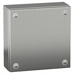 Клеммная коробка цельнометаллическая IP66 sbx 300x300x120 нержавеющая сталь Schneider Electric. Вид 1