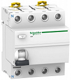 iID K 4Р 63A 30mA AC Блок утечки тока 4-полюсный, 63A, 30mA, тип АC (УЗО) Schneider Electric