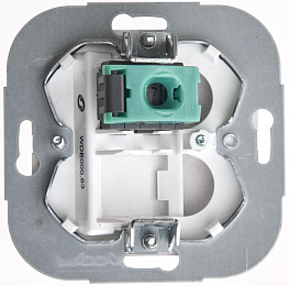 Розетка компьютерная RJ45 кат.5e, механизм (шампань) Дуэт Schneider Electric. Вид 1