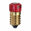 Лампа светодиода E14, (красный) Berker. Вид 1.