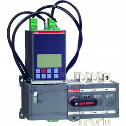 Реверсивный рубильник OTM1000E3C8D230C 3-полюсный с блоком АВР OMD800 ABB. Вид 1