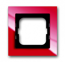 1721-287 Рамка 1-постовая (красный) Axcent ABB. Вид 1