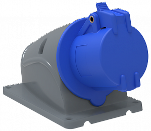 ССИ-113 Розетка стационарная 16А-6ч/200-250В 2Р+РЕ IP44 MAGNUM ИЭК. Вид 1